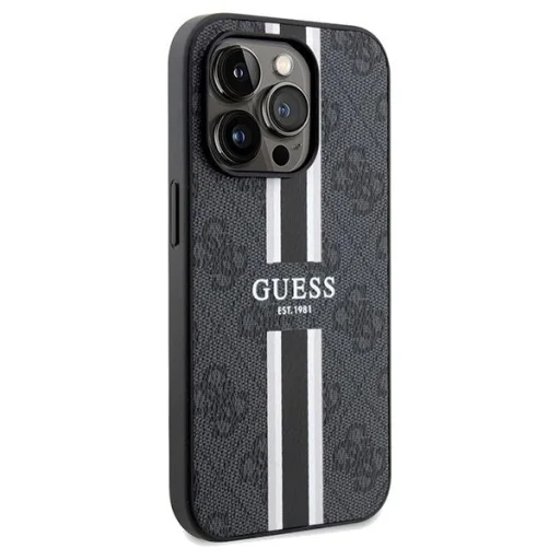 Guess 4G Printed Stripes MagSafe tok iPhone 15 Pro Max - fekete - 4