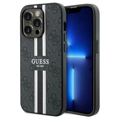 Guess 4G Printed Stripes MagSafe tok iPhone 15 Pro Max - fekete - 1