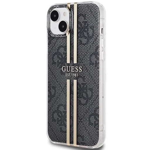 Guess IML 4G Gold Stripe tok iPhone 15 Plus / 14 Plus - fekete - 2