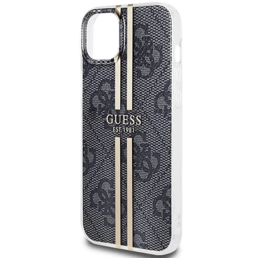 Guess IML 4G Gold Stripe tok iPhone 15 Plus / 14 Plus - fekete - 6