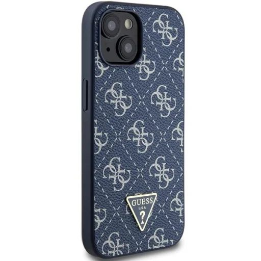 Guess 4G Triangle Metal Logo tok iPhone 15 Plus / 14 Plus - kék - 4