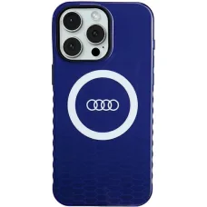  iPhone 15 Pro Max kék Audi IML Big Logo MagSafe tok