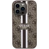 Guess 4G Printed Stripes MagSafe tok iPhone 15 Pro - barna thumbnail