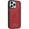  iPhone 14 Pro Max Audi Szintetikus Bőrtok MagSafe funkcióval - piros tok - 6