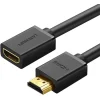 Ugreen HD107 10145 HDMI (Male) - HDMI (Female) 4K Kábel 3m - Fekete thumbnail
