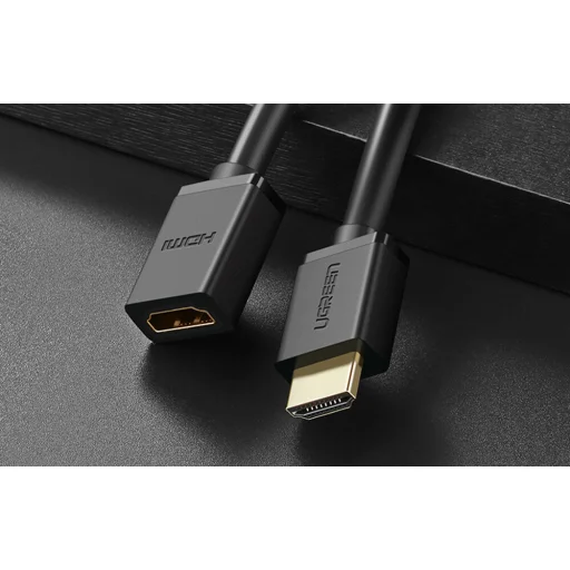 Ugreen HD107 10145 HDMI (Male) - HDMI (Female) 4K Kábel 3m - Fekete - 2