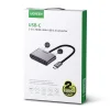 Ugreen CM162 50505 USB-C - HDMI / VGA / USB-A 3.0 / USB-C PD adapter - szürke thumbnail