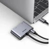 Ugreen CM162 50505 USB-C - HDMI / VGA / USB-A 3.0 / USB-C PD adapter - szürke thumbnail