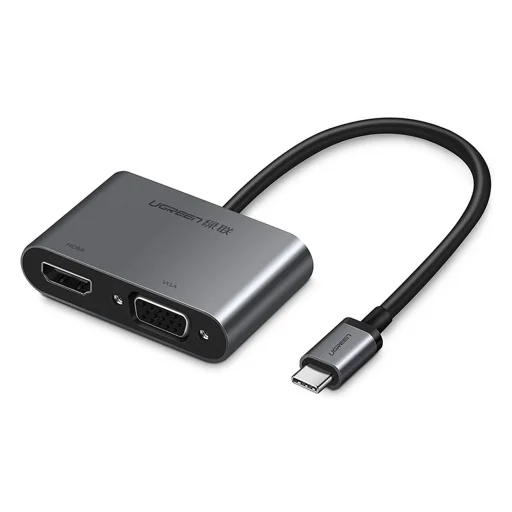 Ugreen CM162 50505 USB-C - HDMI / VGA / USB-A 3.0 / USB-C PD adapter - szürke - 1