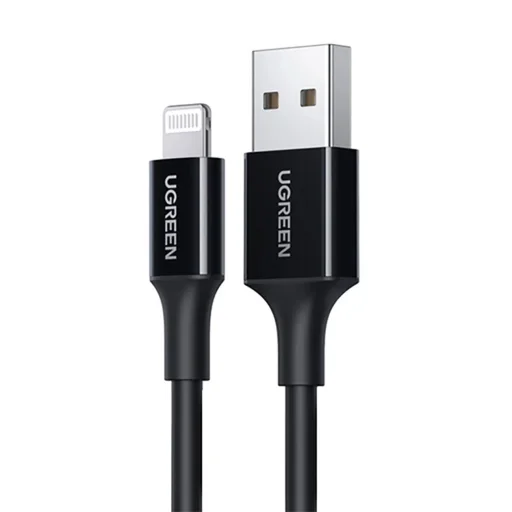 Ugreen US155 80823 USB-A / Lightning MFi 2.4A kábel 2m - fekete - 1