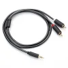 Ugreen AV102 10513 kábel 3,5 mm-es mini jack (apa) / 2RCA (apa) 5 m - szürke thumbnail