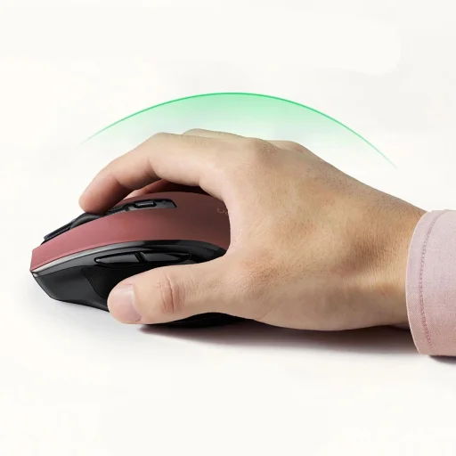 Ugreen MU006 optická bezdrôtová USB myš 2.4GHz 4000 DPI - červená - 4