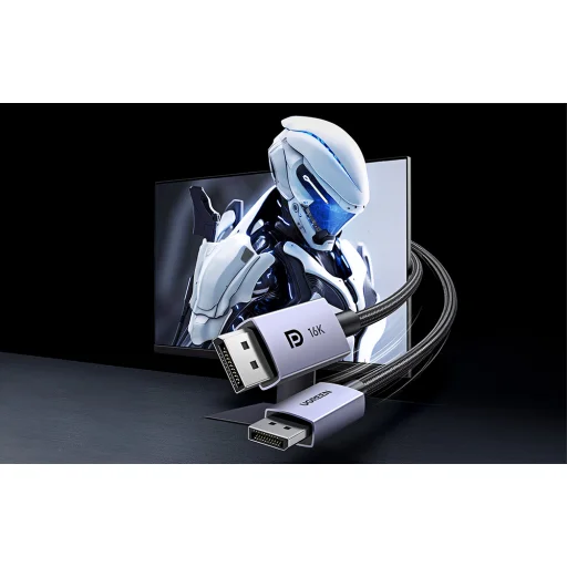 Ugreen DP118 DisplayPort 2.1 kábel 2m - szürke - 3