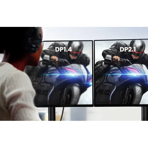 Ugreen DP118 DisplayPort 2.1 kábel 2m - szürke - 7