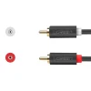 Ugreen AV104 10519 audio kábel 2RCA (apa) / 2RCA (apa) 3m - szürke thumbnail
