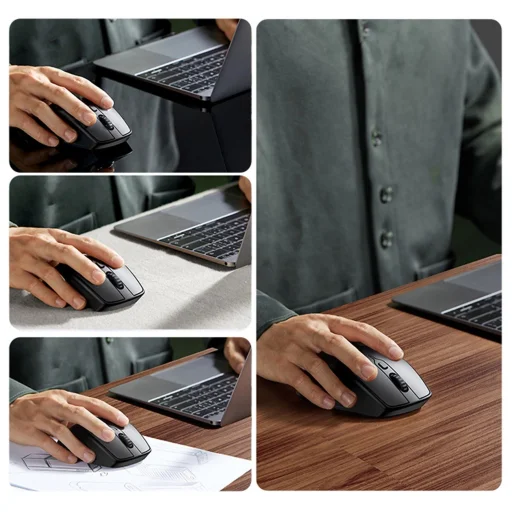 Ugreen MU101 ergonomikus vezeték nélküli egér Bluetooth 2.4 GHz - kék - 5