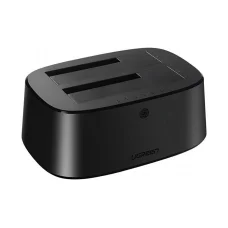 Ugreen CM198 50857 dokkoló állomás USB 3.0-val SATA 2.5" és 3.5" SSD/HDD meghajtókhoz, EU tápegységgel - fekete