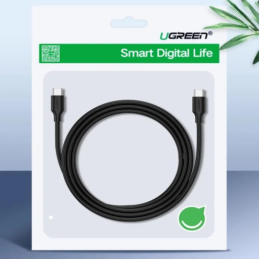 Ugreen US286 USB-C - USB-C PD QC 3A 480Mb/s kábel 1.5m - fekete - 13