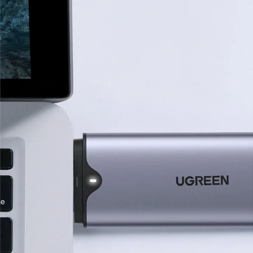 Ugreen Pocket Drive Enclosure M.2 M-Key (USB-C / USB-A 10Gb/s) szürke (CM353) - 9