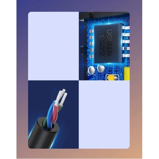 Ugreen Bluetooth 5.3 audio vevő USB kábel audio adapter AUX jack fekete (70601 CM309) - 6