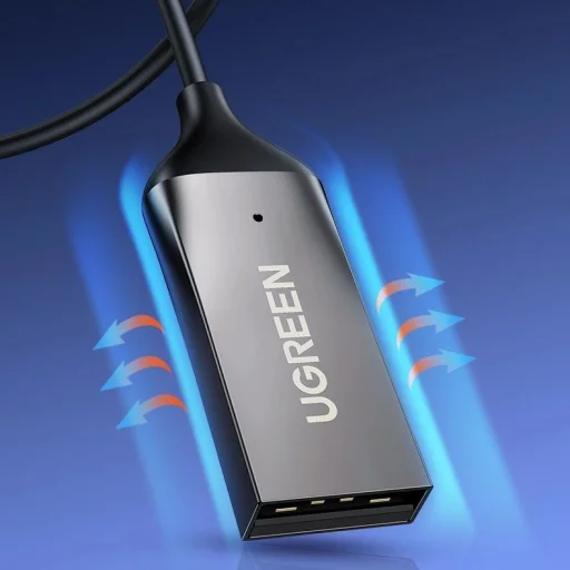 Ugreen Bluetooth 5.3 audio vevő USB kábel audio adapter AUX jack fekete (70601 CM309) - 8