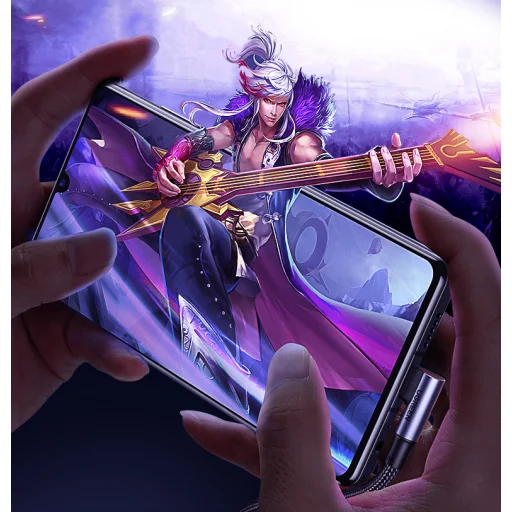 Ugreen US334 70643 USB-C (szögletes) / USB-C (egyenes) kábel 100W PD 1m - fekete - 9