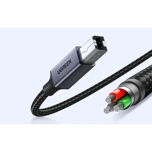 Ugreen US370 45106 nyomtató kábel USB-C / USB-B 2m - fekete - 10