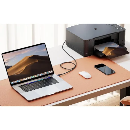 Ugreen US370 45106 nyomtató kábel USB-C / USB-B 2m - fekete - 6