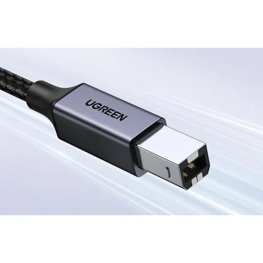 Ugreen US370 45106 nyomtató kábel USB-C / USB-B 2m - fekete - 8