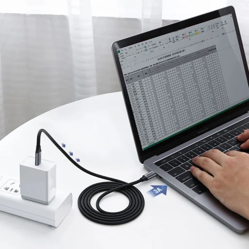 Ugreen US161 50751 USB-C 3.1 / USB-C 3.1 kábel 1.5m - szürke - 3