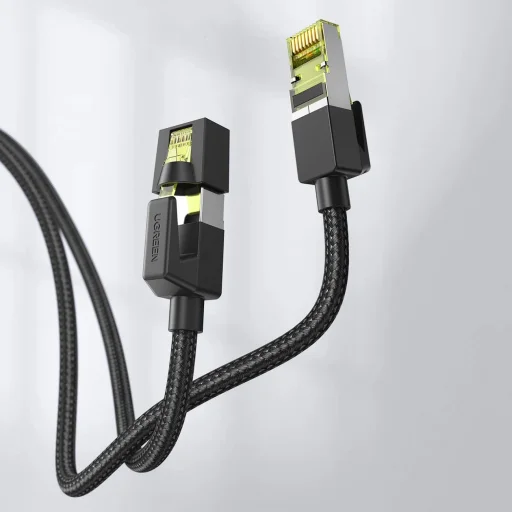 Ugreen NW150 80425 Ethernet RJ45 Cat 7 10Gbps Kábel 5m - Fekete - 9