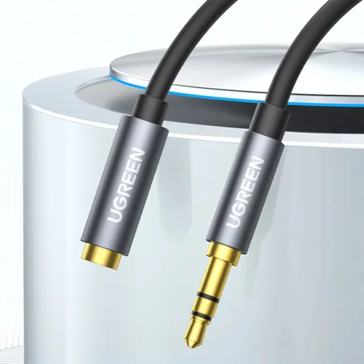 Ugreen AV118 10538 kábel 3.5 mm mini jack (férfi) / 3.5 mm mini jack (női) 5m - ezüst - 15