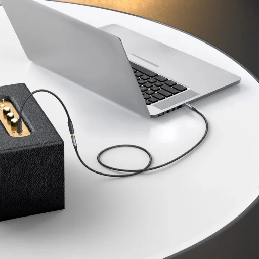 Ugreen AV118 10538 kábel 3.5 mm mini jack (férfi) / 3.5 mm mini jack (női) 5m - ezüst - 3