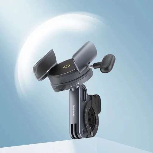 Baseus PrimeTrip mágneses telefontartó biciklire, rollerre, motorra - fekete - 11