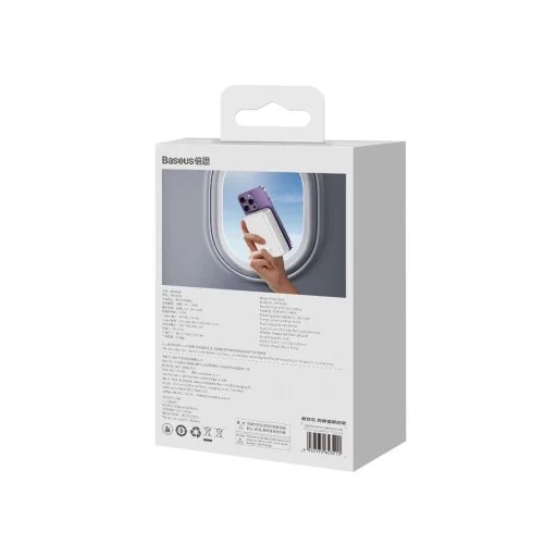 Baseus Magnetic Mini 20000 mAh 20W powerbank - fehér + USB-C / USB-C kábel - 9