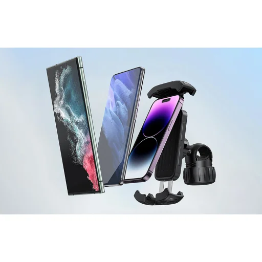 Baseus QuickGo telefontartó kerékpárhoz, rolleres telefontartó (fekete) - 4