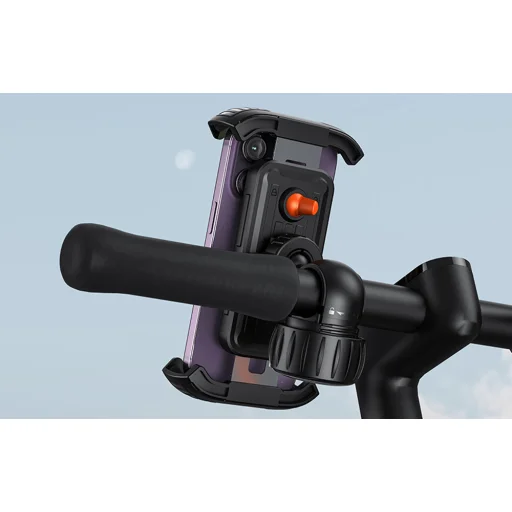 Baseus QuickGo telefontartó kerékpárhoz, rolleres telefontartó (fekete) - 6