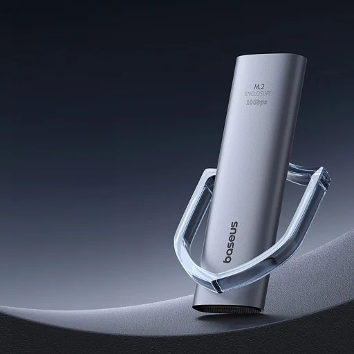 Baseus FlyJoy M.2 NVMe 10 Gb/s SSD meghajtókeret - szürke - 12