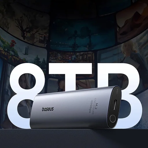 Baseus FlyJoy M.2 NVMe 10 Gb/s SSD meghajtókeret - szürke - 13