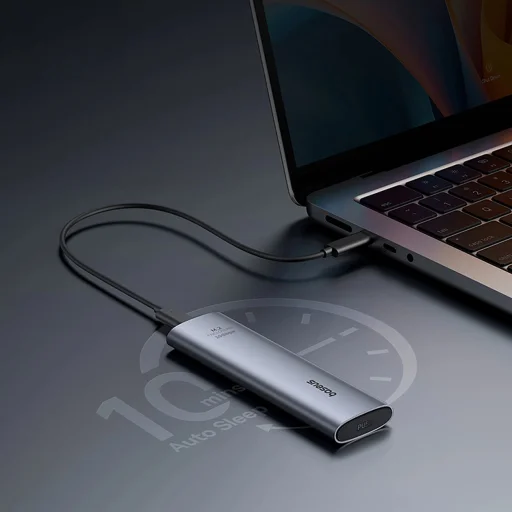 Baseus FlyJoy M.2 NVMe 10 Gb/s SSD meghajtókeret - szürke - 14