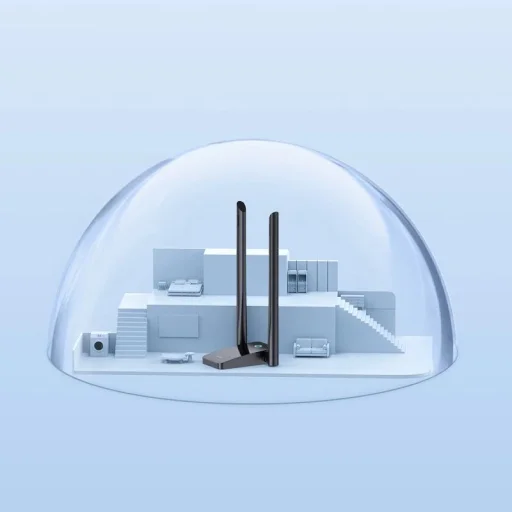 Baseus FastJoy B01317600111-05 1300 Mb/s USB hálózati kártya - fekete - 13