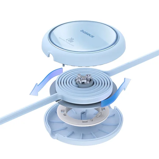 Baseus Free2Pull visszahúzható USB-C / Lightning kábel 20W 1m - kék - 4