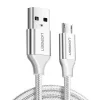 Ugreen US290 60153 USB-A / micro USB 2.4A kábel 2m - fehér - 1
