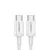 Ugreen US264 60518 USB-C / USB-C PD QC AFC kábel 1m - fehér thumbnail