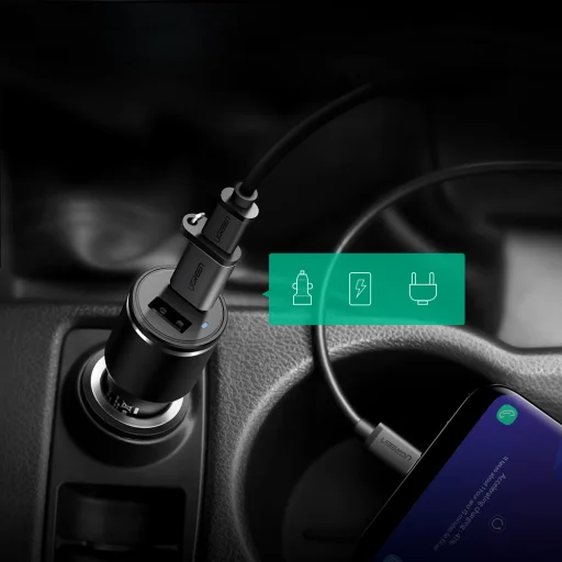 USB C (female) - USB (male) adapter Ugreen US276 USB 5Gb/s - szürke - 7