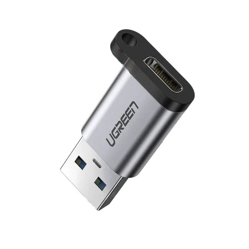 USB C (female) - USB (male) adapter Ugreen US276 USB 5Gb/s - szürke - 1