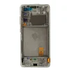 LCD kijelző + Érintőegység + Előlap Samsung G780 4G Galaxy S20 FE Felhőfehér (Szervíz csomag) thumbnail