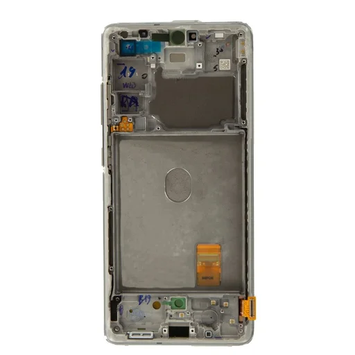 LCD kijelző + Érintőegység + Előlap Samsung G780 4G Galaxy S20 FE Felhőfehér (Szervíz csomag) - 1
