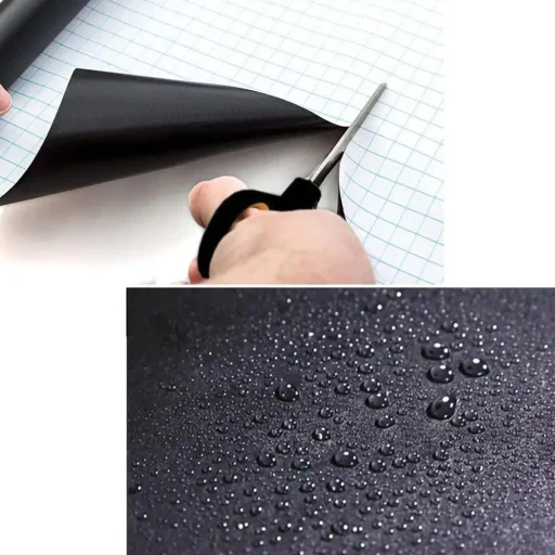 Állítható öntapadós krétatábla gyerekeknek 45 x 200 cm + kréta RC-K-340 fekete - 11