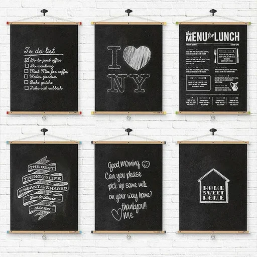 Állítható öntapadós krétatábla gyerekeknek 45 x 200 cm + kréta RC-K-340 fekete - 10